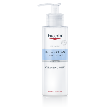 Eucerin DermatoClean Почистващо мляко с хиалурон 200 ml