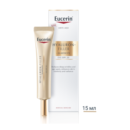 Eucerin Hyaluron-Filler + Elasticity SPF20 Околоочен крем 15 ml