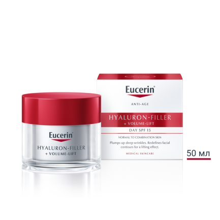 Eucerin Hyaluron-Filler + Volume Lift Дневен крем за нормална до смесена кожа 50 ml