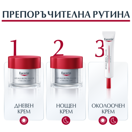 Eucerin Hyaluron-Filler + Volume Lift Нощен крем за лице 50 ml