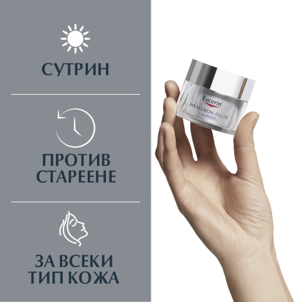 Eucerin Hyaluron-Filler Дневен крем SPF30 50 ml + Околоочен крем SPF15 15 ml