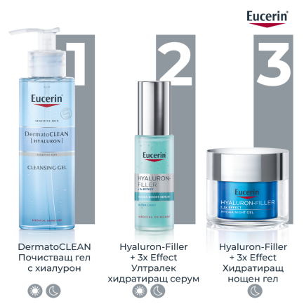 Eucerin Hyaluron-Filler Ултралек хидратиращ нощен крем 50 ml