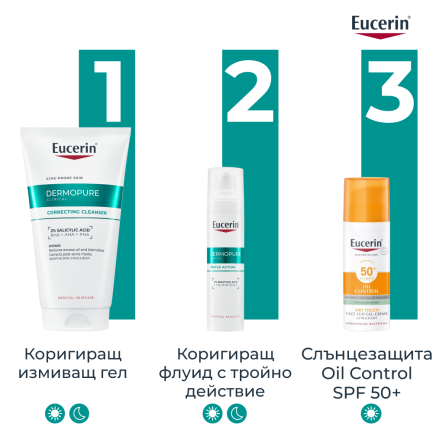 Eucerin® DERMOPURE CLINICAL Коригиращ измиващ гел 150 ml