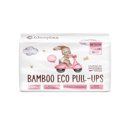 Wooden Spoon Woopies Биоразградими Гащички Средни (9-14 kg) x30 броя