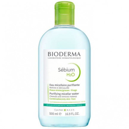 Bioderma Sebium Н2О мицеларен разтвор за мазна кожа 500 ml