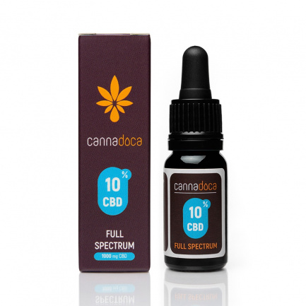 Cannadoca CBD 10% Масло за уста пълен спектър 10 ml