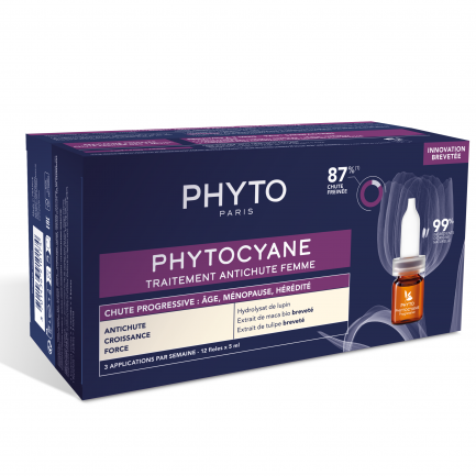 Phyto Phytocyane Tерапия против прогресивен косопад при жени 12х 5 ml