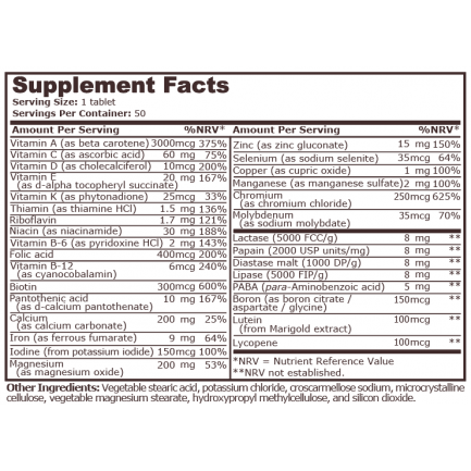 Pure Nutrition - Daily Vitamins - 50 Таблетки