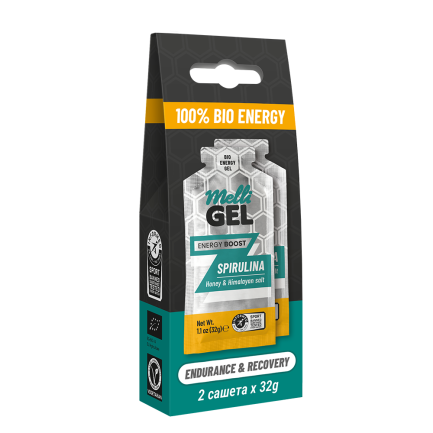 MelliGEL Spirulina Energy Gel - Био Енергиен Гел 32 g х2 броя