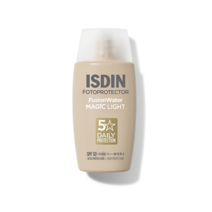 ISDIN Fotoprotector Fusion Water Color SPF50 Тониран слънцезащитен флуид за лице 50 ml - светъл