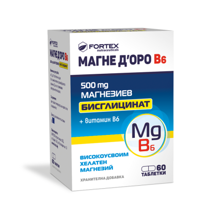 Магне Д'оро Б6 Бисглицинат х60 таблетки