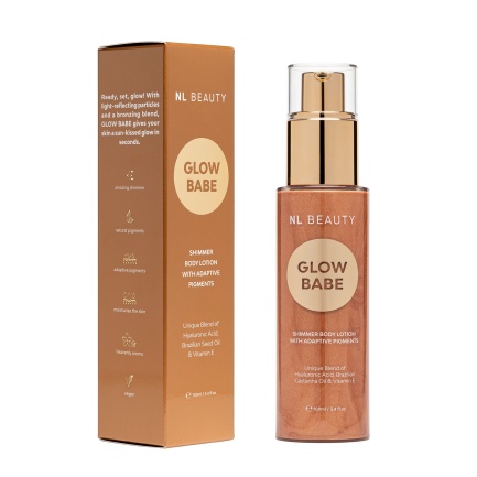 NL Beauty GLOW BABE Лосион За Тяло С Блестящи Частици 100 ml