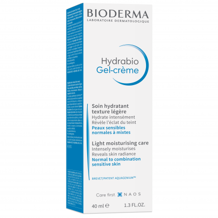 Bioderma Hydrabio Хидратиращ Гел-крем с лека текстура за нормална до смесена чувствителна кожа 40 ml