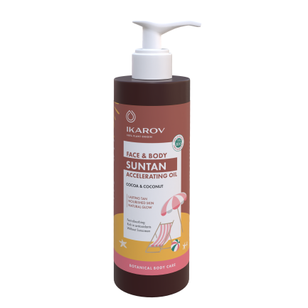 Ikarov Натурално масло за бързо почерняване с какао и кокос 200 ml