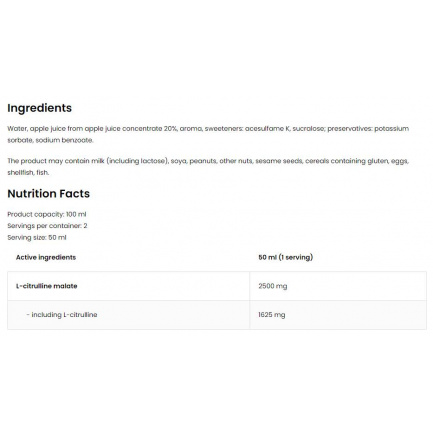 Citrulline Shot | 5000 mg L-Citrulline Malate