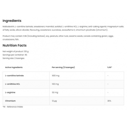 L-Carnitine Lozenges