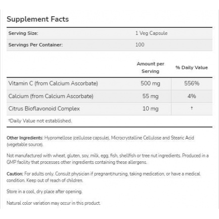 Vitamin C-500 | Calcium Ascorbate-C