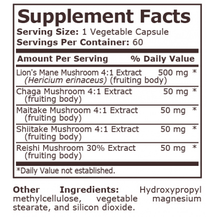 Pure Nutrition - Lion's Mane Complex - 60 Veg Capsules