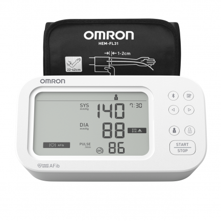 Omron M6 Comfort AFIB Автоматичен апарат за кръвно налягане над лакът