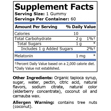 Pure Nutrition - Melatonin Strawberry 1 Mg - 60 Gummies