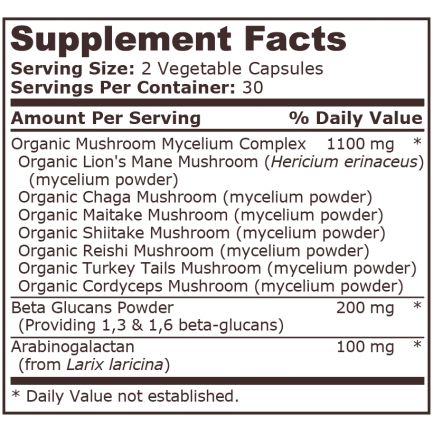 Pure Nutrition - Mushroom Complex - 60 Capsules