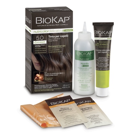 Biokap Nutricolor Delicato Rapid Боя за коса само 10 минути 140 ml - Естествено светло кестеняво - 5.0