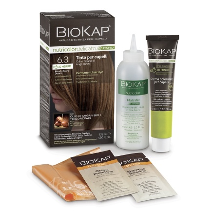 Biokap Nutricolor Delicato Rapid Боя за коса само 10 минути 140 ml - Тъмно златно русо - 6.3