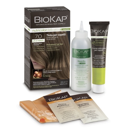 Biokap Nutricolor Delicato Rapid Боя за коса само 10 минути 140 ml - Естествено русо - 7.0