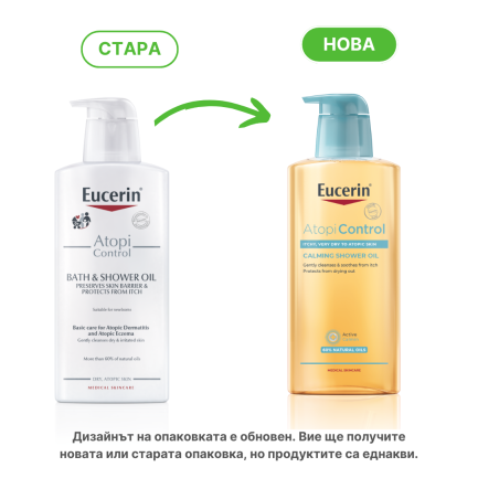 Eucerin AtopiControl Измиващо олио 400 ml
