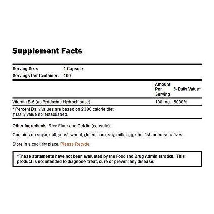 Vitamin B-6 100 mg