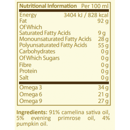 Pure Nutrition - Omega Oil Senior ( 40 + ) - 250 Ml