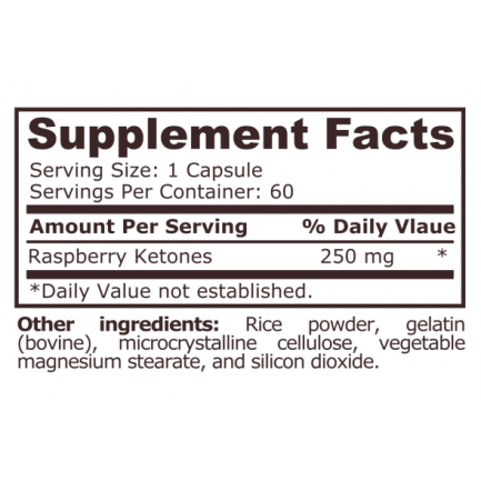 Pure Nutrition - Raspberry Ketones - 60 Capsules