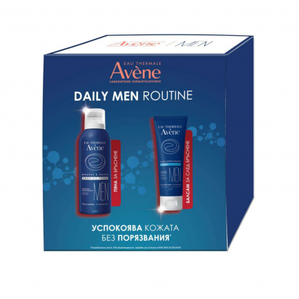 Avene Men Пяна за бръснене 200 ml + Хидратиращ балсам след бръснене 75 ml