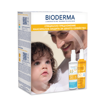 Bioderma Photoderm Слънцезащитен спрей SPF50+ 200 ml + Педиатрикс слънцезащитен спрей SPF50+ 200 ml
