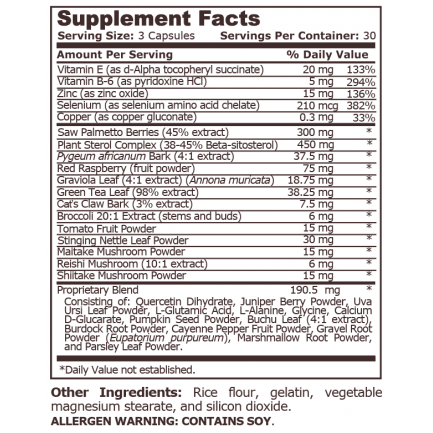 Pure Nutrition - Prostate Support - 90 Capsules