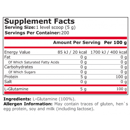 Pure Nutrition - 100% Pure Glutamine - 1000 Г