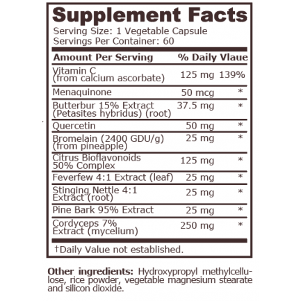 Pure Nutrition - Respiratory Support - 60 Capsules