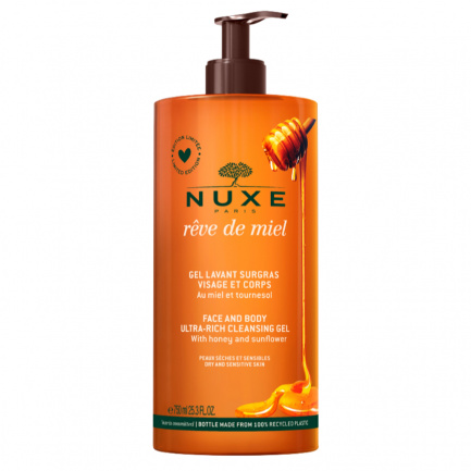 Nuxe Reve de Miel Измиващ гел за лице и тяло 750 ml