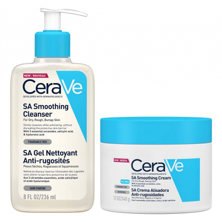 CeraVe Протокол за изглаждане на суха и груба кожа на тялото (почистване и грижа)