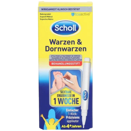 Scholl Писалка за oтстраняване на кокоши трън и брадавици по дланите и стъпалата