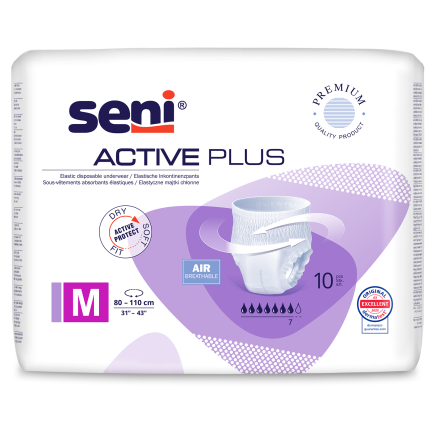 Seni Active Plus Абсорбиращи гащи за възрастни, размер M х10 броя