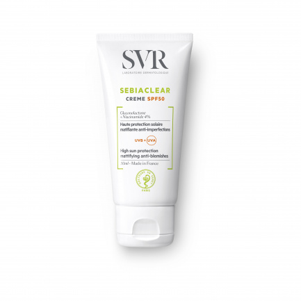 SVR Sebiaclear Creme SPF50 Слънцезащитен дневен крем за мазна кожа 50 ml