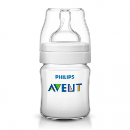 Avent Classic 0+ Бутилка за хранене с мек биберон 125 ml