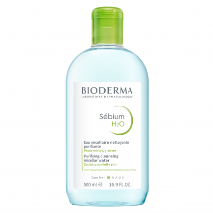 Bioderma Sebium H2O Почистваща мицеларна вода за мазна кожа 500 ml