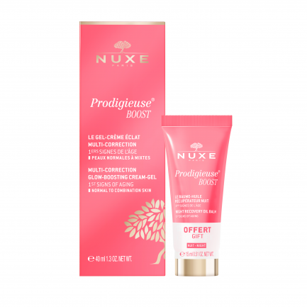 Nuxe Prodigieuse Boost Мулти-коригиращ гел-крем 40 ml + Нощен балсам 15 ml