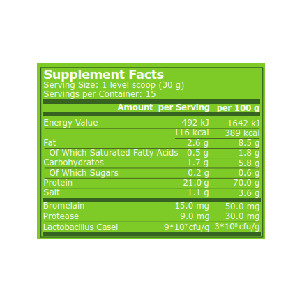 Pure Nutrition - Plant Protein - Natural Chocolate - 454 G