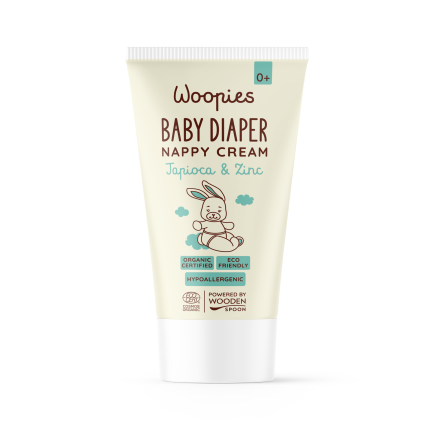 Wooden Spoon Woopies Cosmos Organic Бебешки крем против подсичане с тапиока и цинк 75 ml