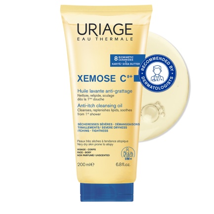 Uriage Xemose C8+ Измиващо душ-олио против сърбеж 200 ml