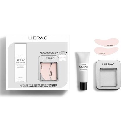 Lierac Dioptipoche Околоочен крем против подпухване 15 ml + пачове