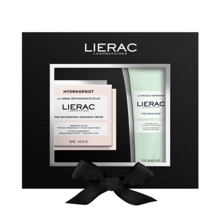 Lierac Hydragenist Рехидратиращ озаряващ крем 50 ml + Почистваща маска 75 ml